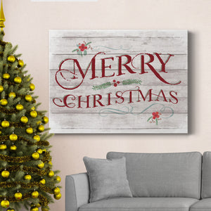 Merry Christmas - Premium Gallery Wrapped Canvas  - Ready to Hang
