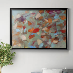 Confetti Party - Modern Framed Canvas Print