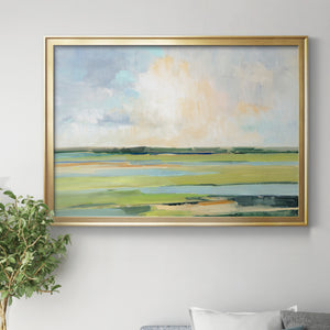 Pastel Horizon I - Modern Framed Canvas Print