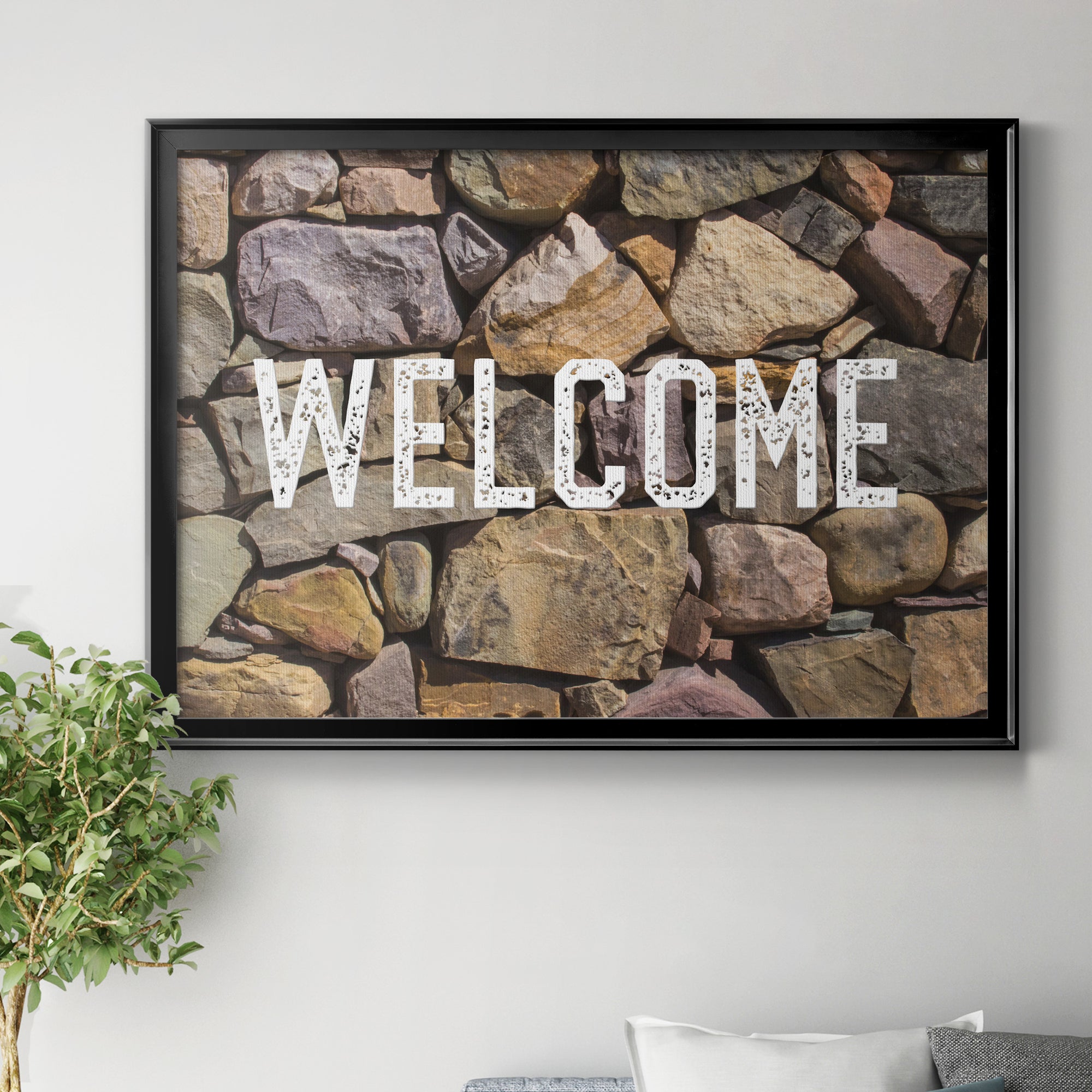 Rock Wall Premium Classic Framed Canvas - Ready to Hang