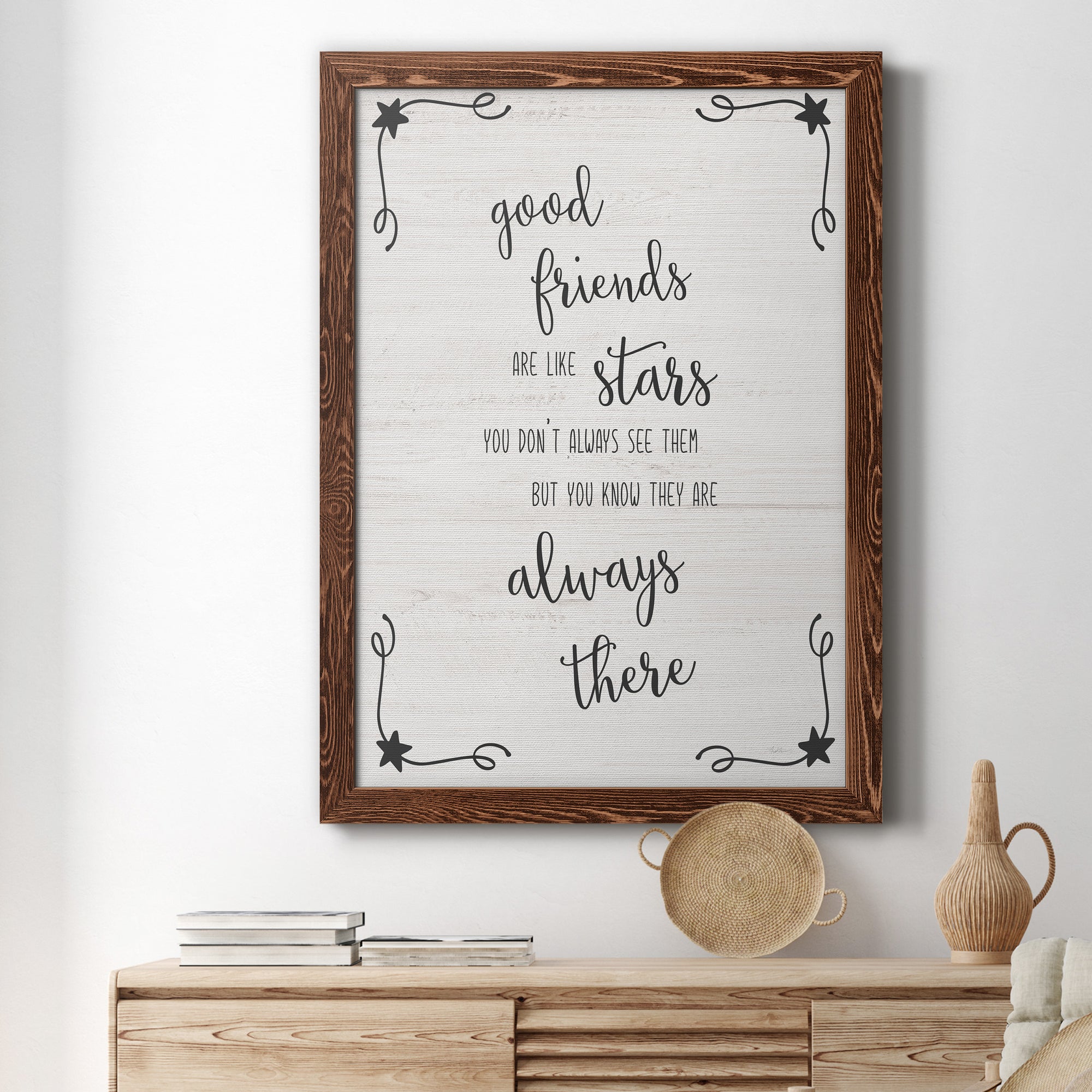 Always There - Premium Canvas Framed in Barnwood - Ready to Hang