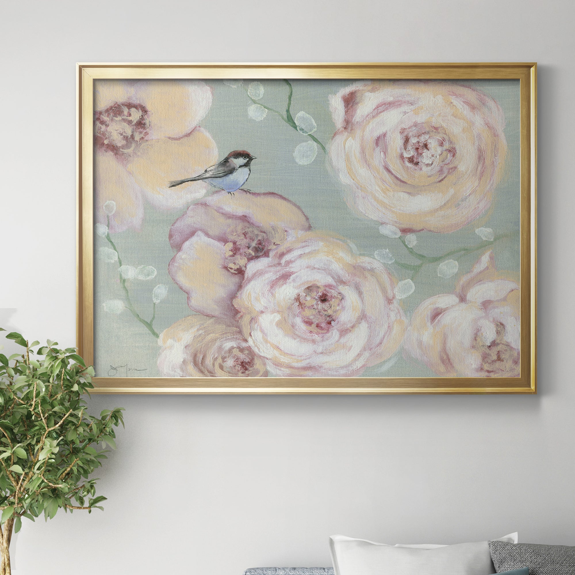 Blush Melody Premium Classic Framed Canvas - Ready to Hang