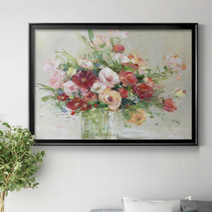 Just Peachy - Modern Framed Canvas Print