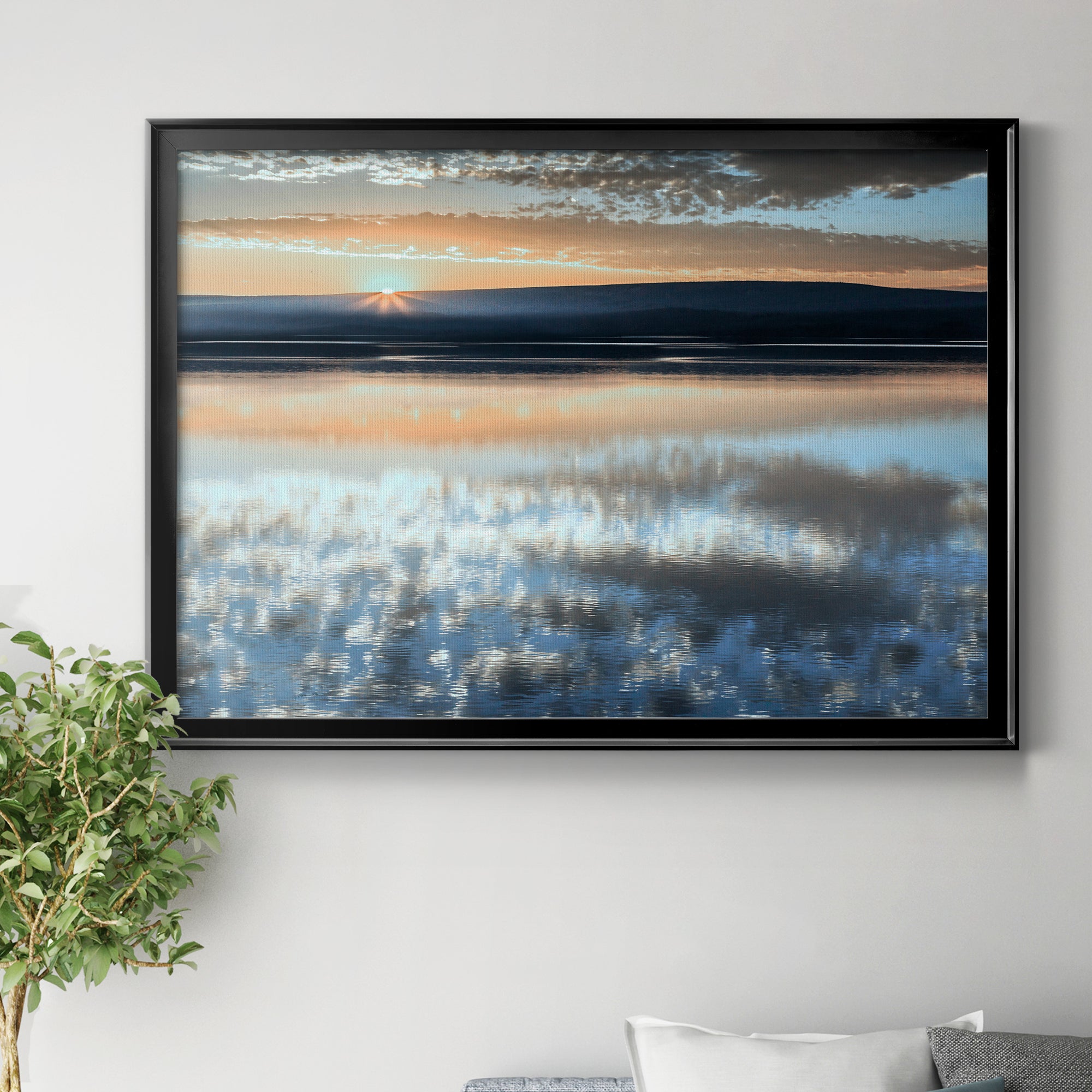 Serene Sunrise Premium Classic Framed Canvas - Ready to Hang