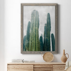 Aruba Cacti I - Premium Canvas Framed in Barnwood - Ready to Hang