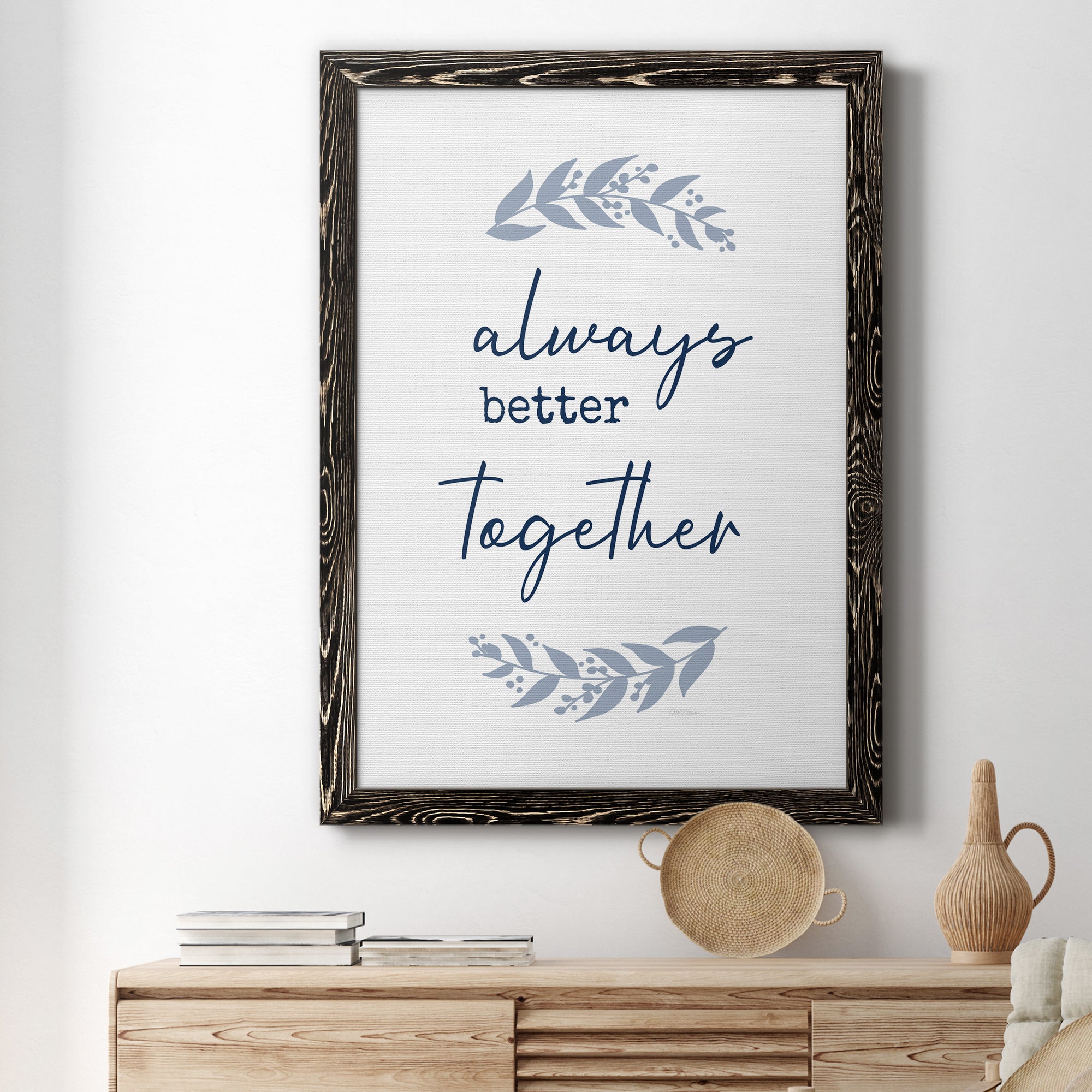 Always Together - Premium Canvas Framed in Barnwood - Ready to Hang