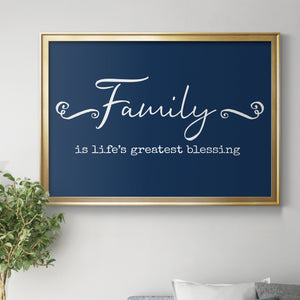 Family Greatest Blessing - Modern Framed Canvas Print