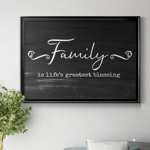 Greatest Blessing - Modern Framed Canvas Print