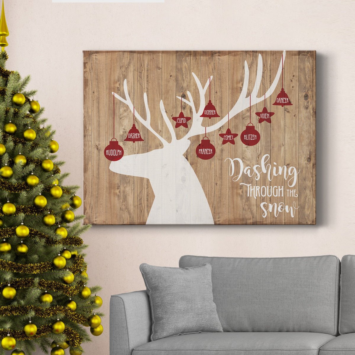 Dashing Through The Snow - Premium Gallery Wrapped Canvas  - Ready to Hang