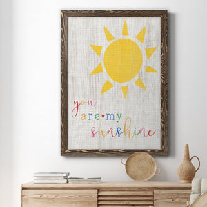 You are my Sunshine - Premium Canvas Framed in Barnwood - Ready to Hang