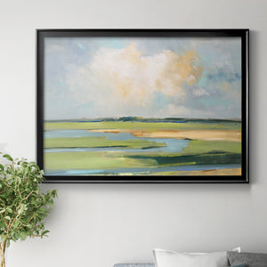 Pastel Horizon II - Modern Framed Canvas Print