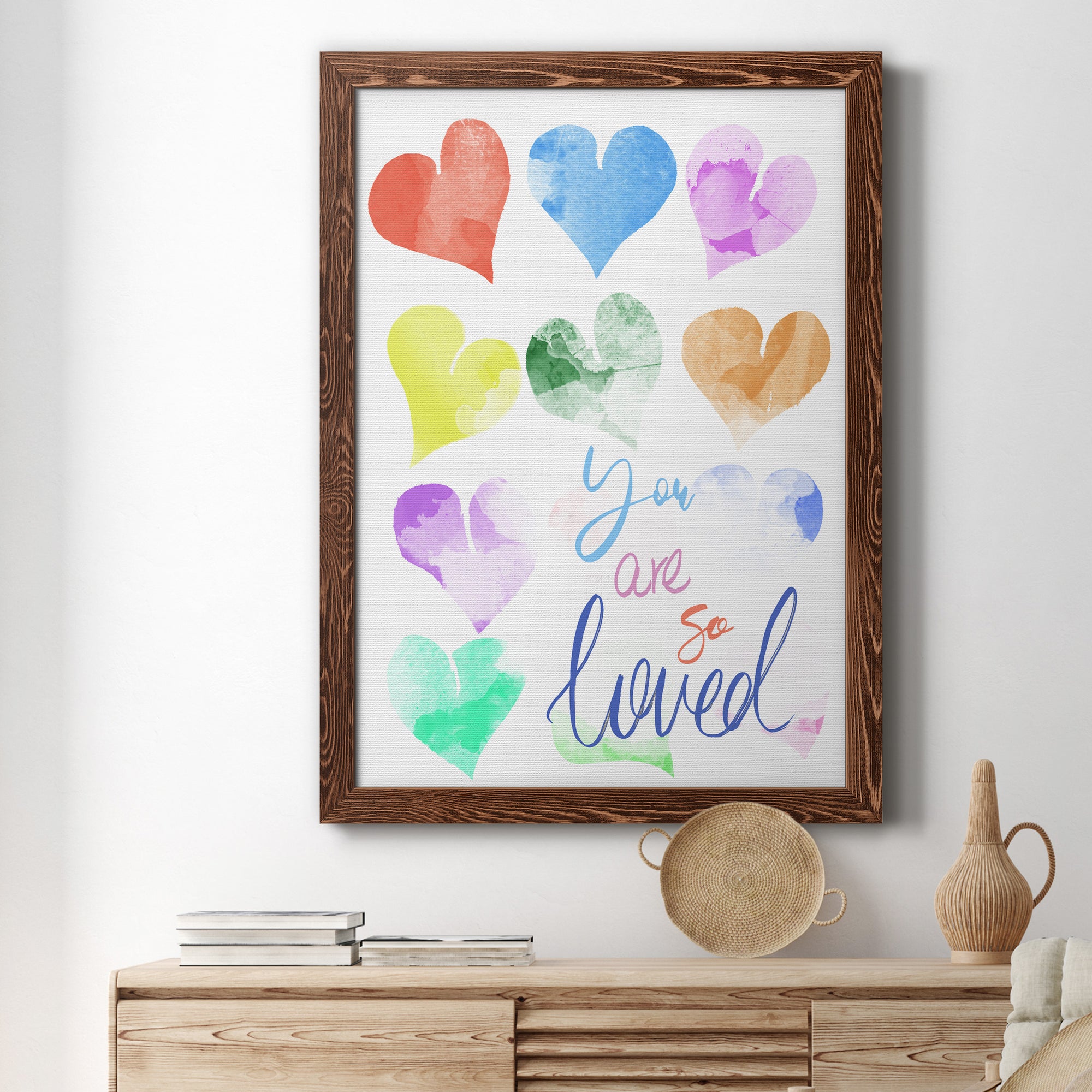 You Are So Loved - Premium Canvas Framed in Barnwood - Ready to Hang