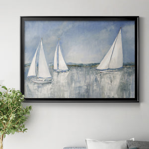Catching the Breeze - Modern Framed Canvas Print