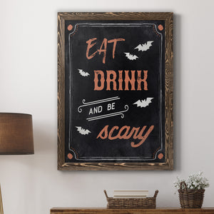 Be Scary - Premium Canvas Framed in Barnwood - Ready to Hang