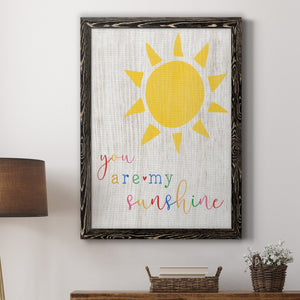 You are my Sunshine - Premium Canvas Framed in Barnwood - Ready to Hang