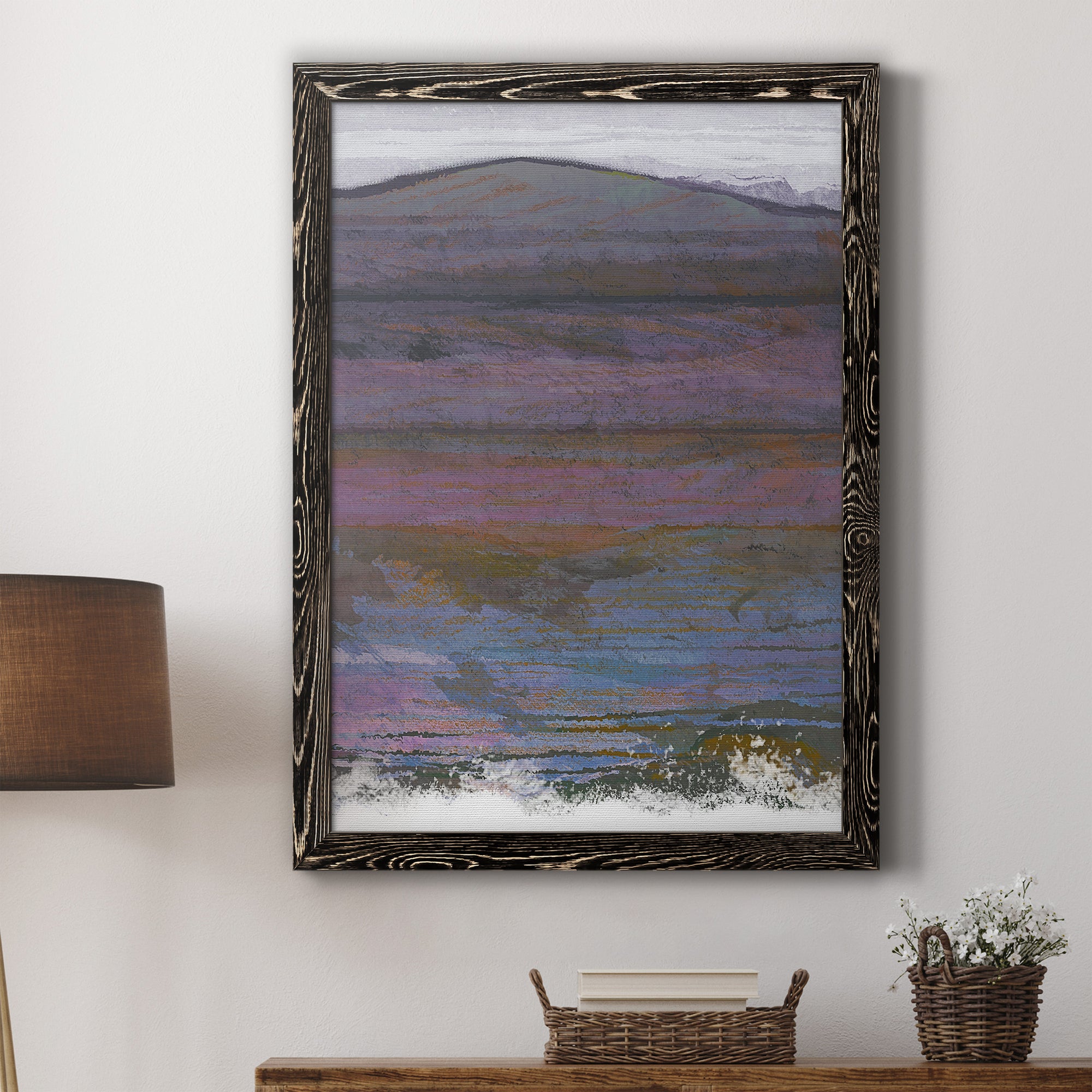 Majestic Mountains I - Premium Canvas Framed in Barnwood - Ready to Hang