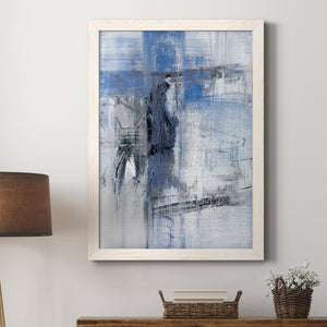 Reflections in Indigo - Premium Canvas Framed in Barnwood - Ready to Hang