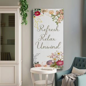 Refresh, Relax, Unwind - Premium Gallery Wrapped Canvas - Ready to Hang