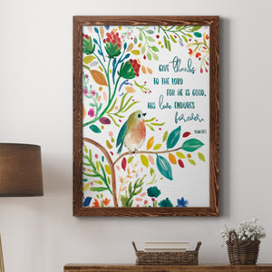 Give Thanks - Premium Canvas Framed in Barnwood - Ready to Hang