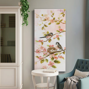 Blushing Birds II - Premium Gallery Wrapped Canvas - Ready to Hang