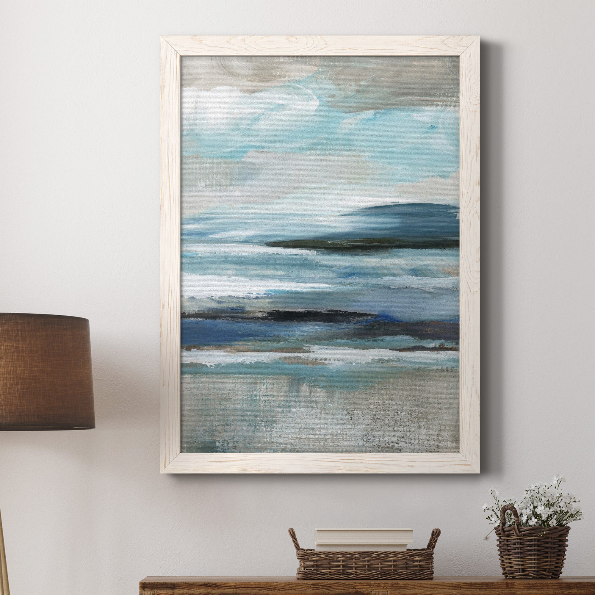 Distant Drama II - Premium Canvas Framed in Barnwood - Ready to Hang