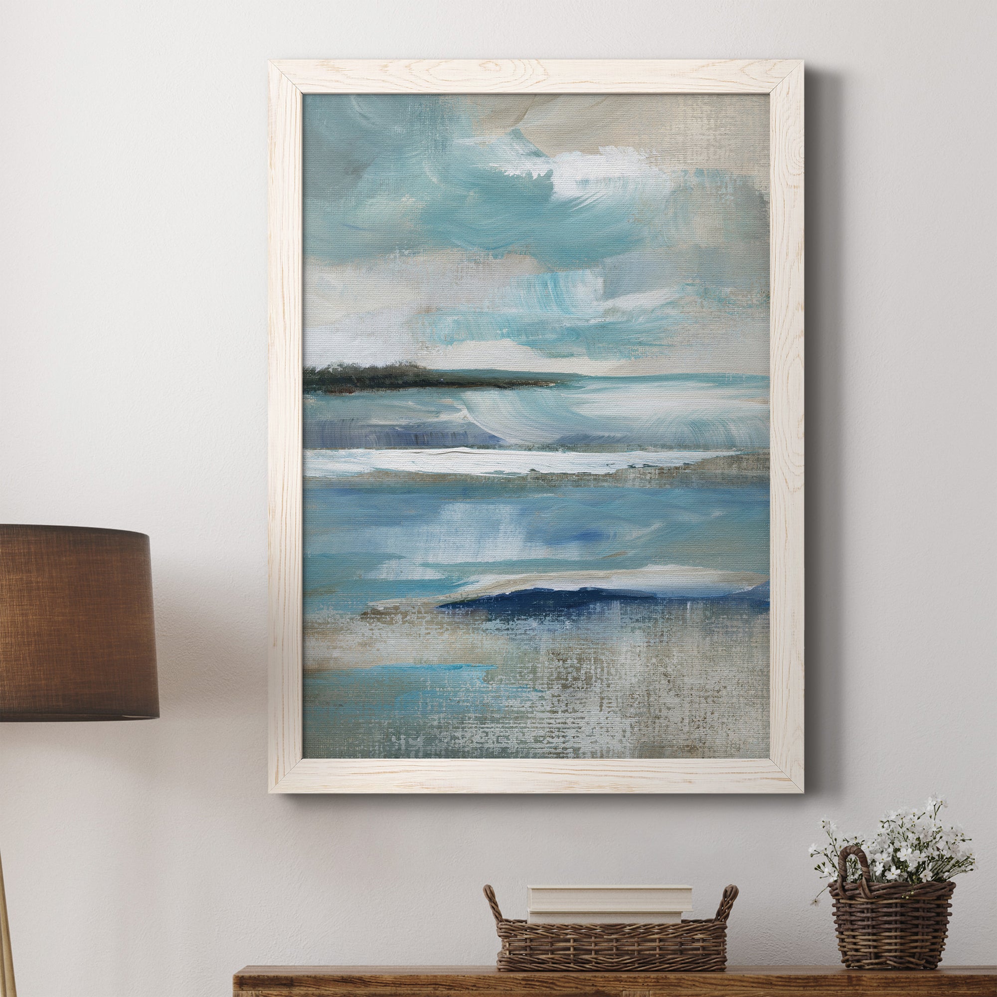 Distant Drama I - Premium Canvas Framed in Barnwood - Ready to Hang