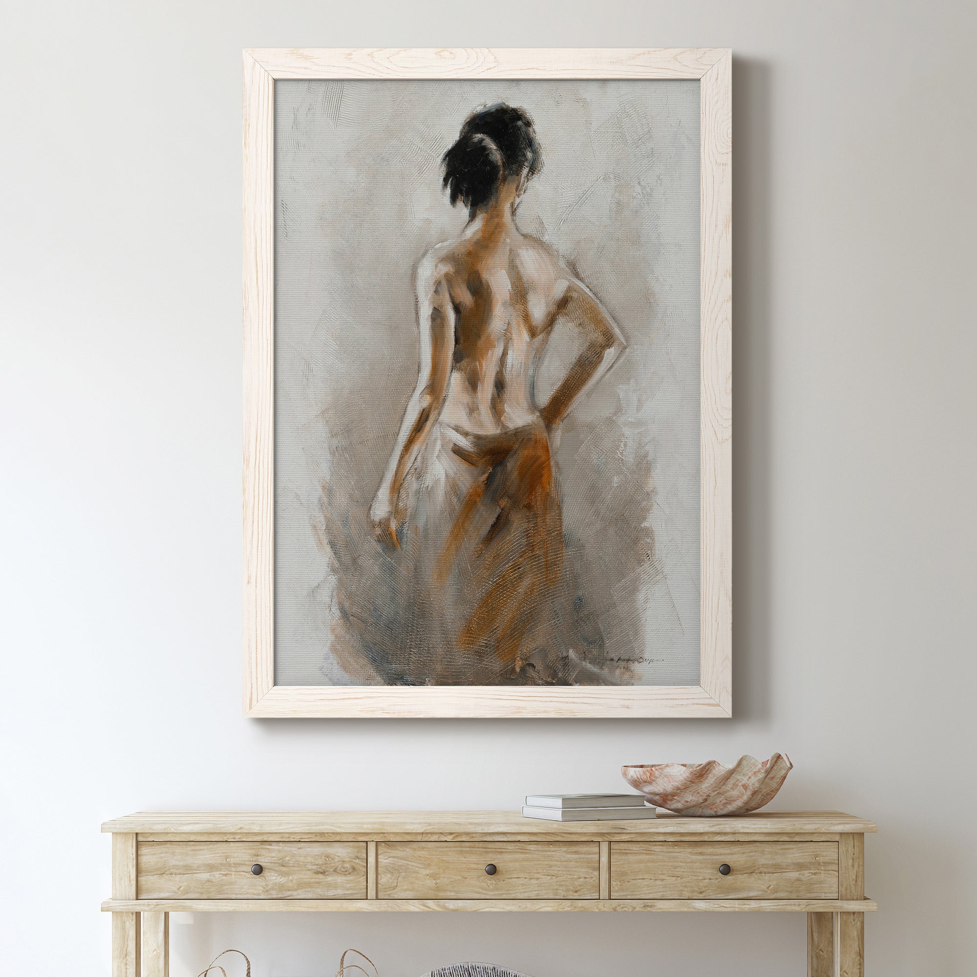 Spa Moment - Premium Canvas Framed in Barnwood - Ready to Hang