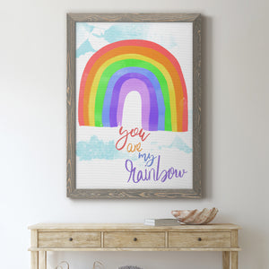 You Are My Rainbow - Premium Canvas Framed in Barnwood - Ready to Hang