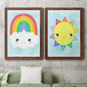 Rainbow Colors- Premium Framed Canvas in Barnwood - Ready to Hang