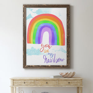 You Are My Rainbow - Premium Canvas Framed in Barnwood - Ready to Hang