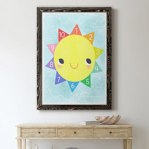 Counting Sun - Premium Canvas Framed in Barnwood - Ready to Hang