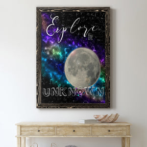 Explore - Premium Canvas Framed in Barnwood - Ready to Hang