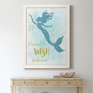 Dream Wish Believe - Premium Canvas Framed in Barnwood - Ready to Hang