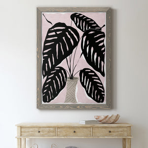 Potted Plant I - Premium Canvas Framed in Barnwood - Ready to Hang