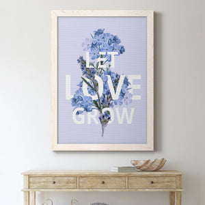 Let Love Grow - Premium Canvas Framed in Barnwood - Ready to Hang
