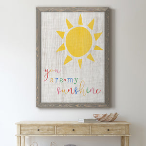 You are my Sunshine - Premium Canvas Framed in Barnwood - Ready to Hang