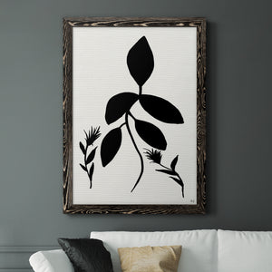 Silhouette Garden I - Premium Canvas Framed in Barnwood - Ready to Hang