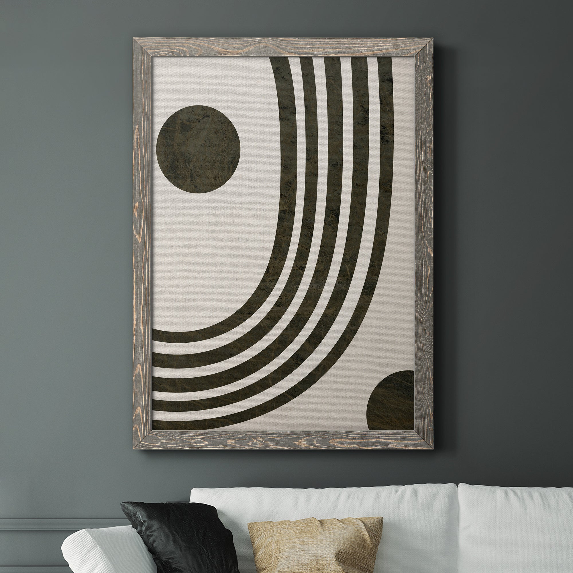 Tubular Abstract I - Premium Canvas Framed in Barnwood - Ready to Hang