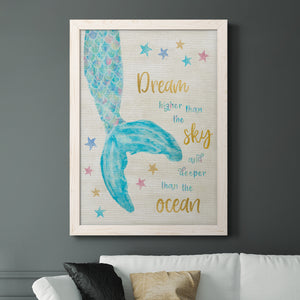 Mermaid Dream - Premium Canvas Framed in Barnwood - Ready to Hang