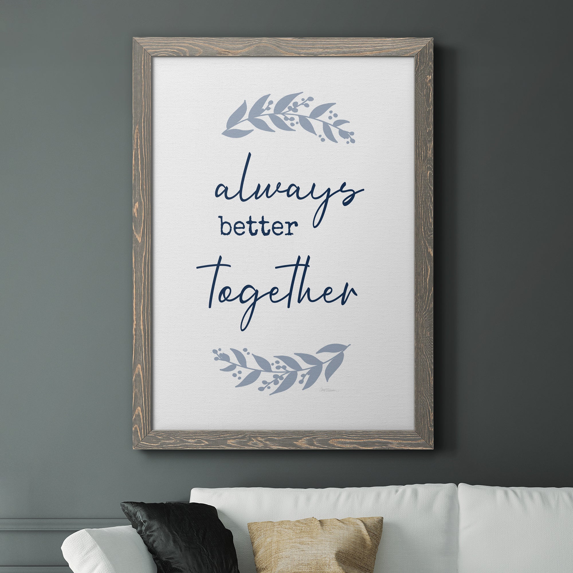 Always Together - Premium Canvas Framed in Barnwood - Ready to Hang