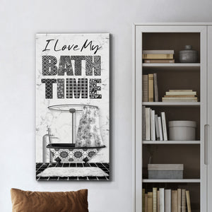 I Love My Bath Time - Premium Gallery Wrapped Canvas - Ready to Hang
