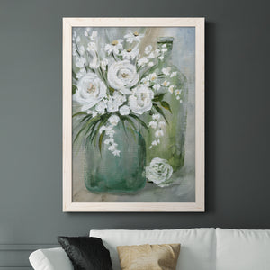 Rosey Afternoon - Premium Canvas Framed in Barnwood - Ready to Hang