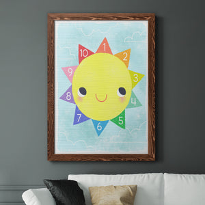 Counting Sun - Premium Canvas Framed in Barnwood - Ready to Hang