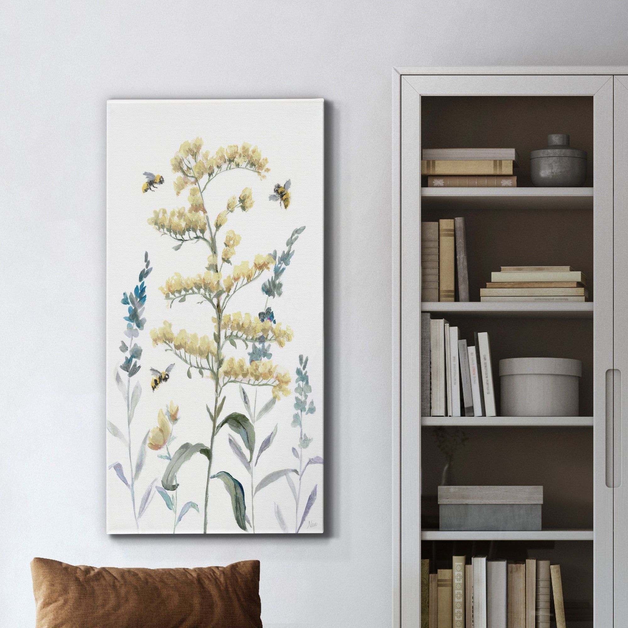 Bumble Bee Garden I - Premium Gallery Wrapped Canvas - Ready to Hang