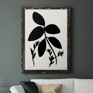 Silhouette Garden II - Premium Canvas Framed in Barnwood - Ready to Hang