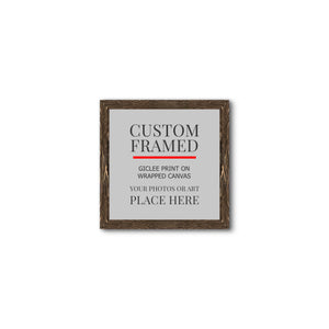 Square Custom Rustic Frames - Gallery Wrapped Canvas or Prints