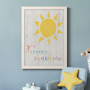 You are my Sunshine - Premium Canvas Framed in Barnwood - Ready to Hang