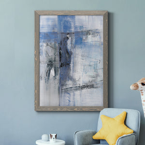 Reflections in Indigo - Premium Canvas Framed in Barnwood - Ready to Hang