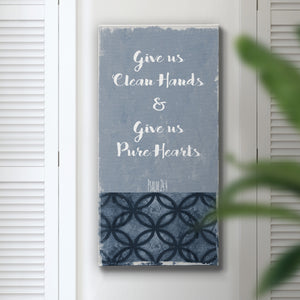 Give us Clean Hands - Premium Gallery Wrapped Canvas - Ready to Hang