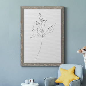 Botanical Gesture V - Premium Canvas Framed in Barnwood - Ready to Hang